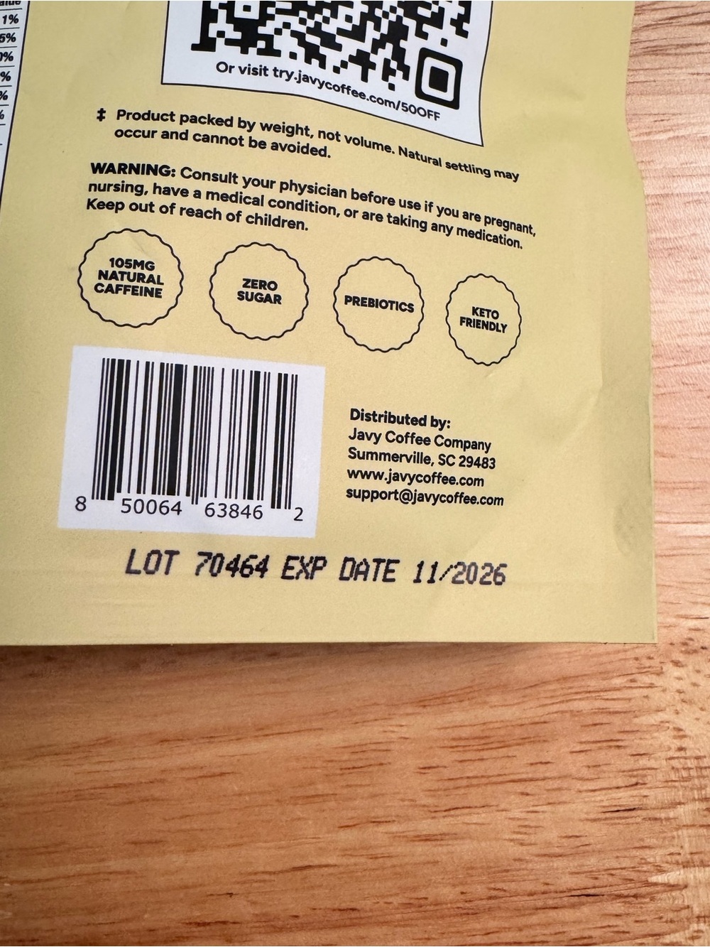 Javvy Protein Coffee Original - 3 packs - Picture 6 of 7